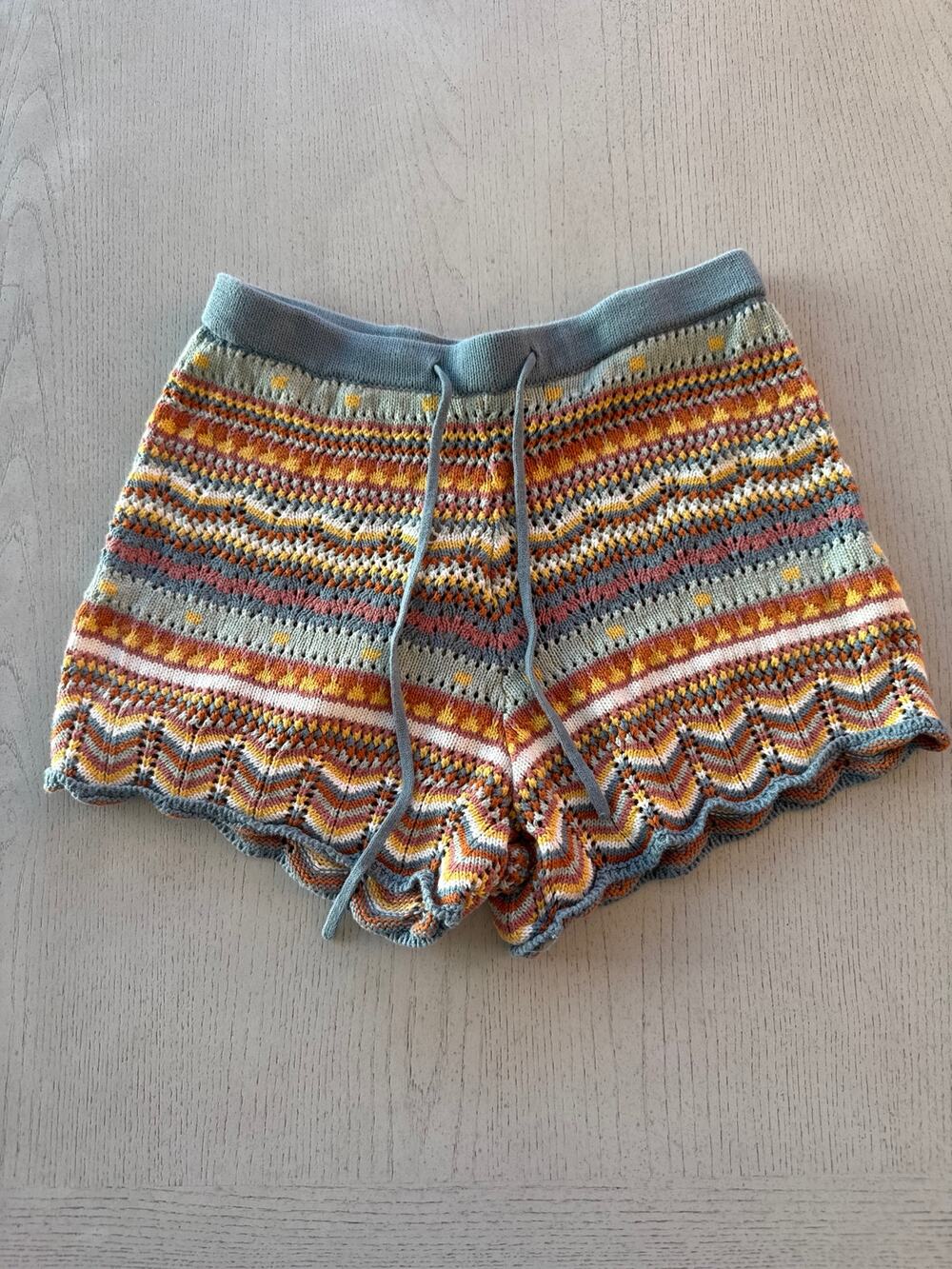 NWT Ghanda SurfCo Knit Shorts Boho Bohemian Australian Surfer Girl